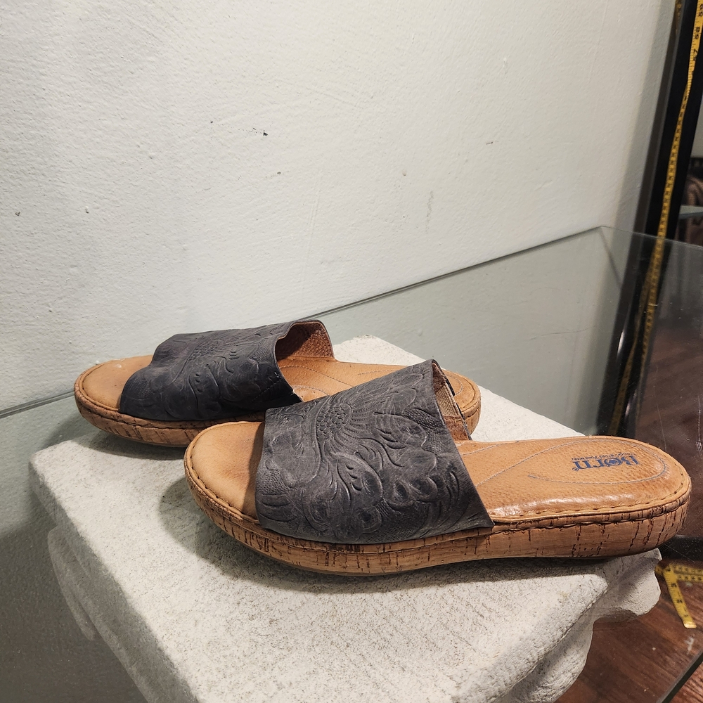 Born Brown Mules Comfortable Slip-On Design